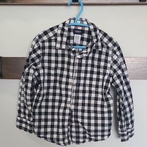 Carter's Classic Black and White Plaid Button Down Shirt (🛍 Bundle ANY 6/$36)